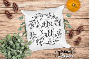 Hello Fall SVG Cut File