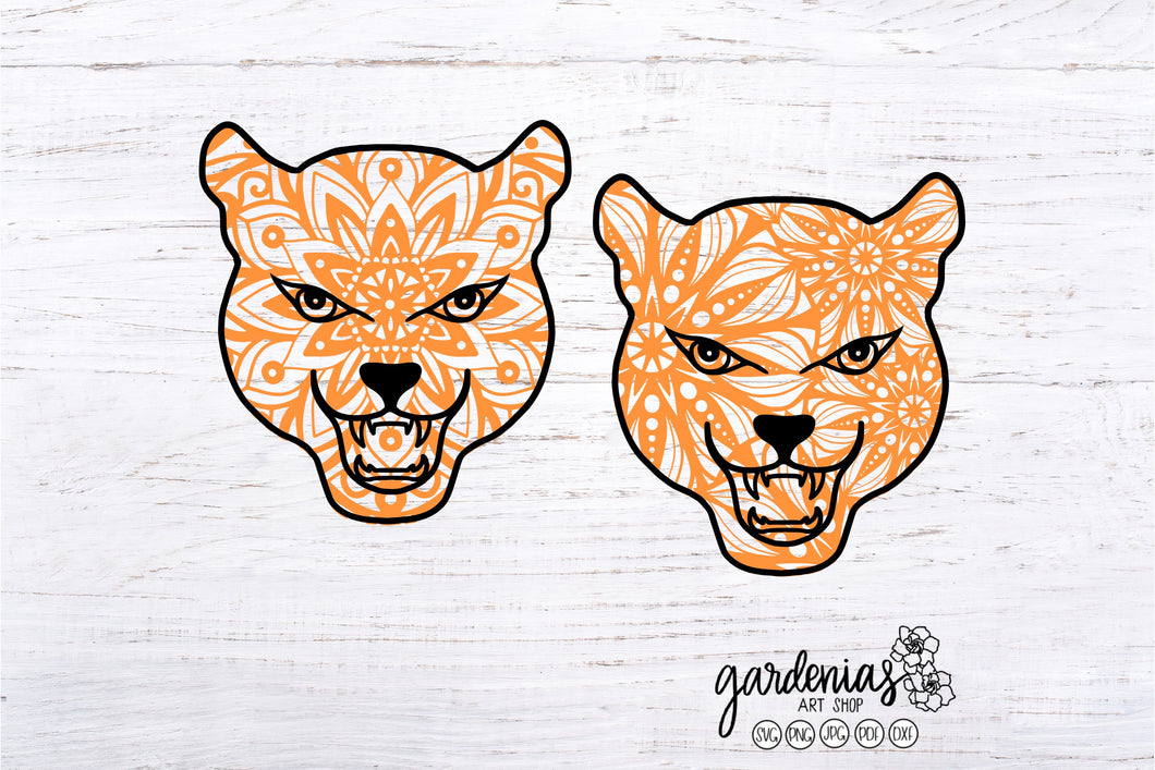 Leopard Mandalas SVG Cut Files