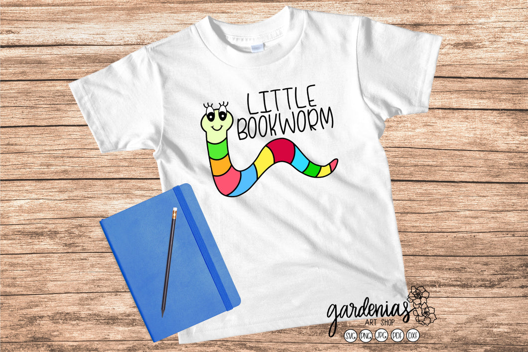 Little Bookworm SVG Cut File