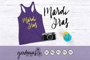 Mardi Gras Casual SVG Cut File