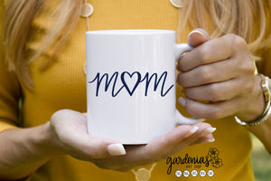 Mom Heart SVG Cut File