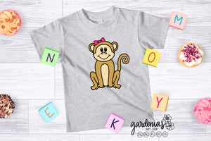 Girl Monkey Boy Monkey SVG Cut File