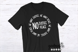 No Justice No Peace SVG Cut File