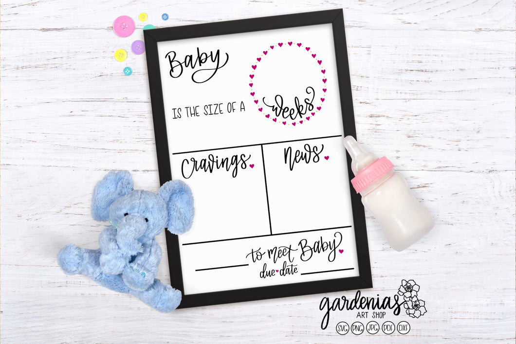 Pregnancy Board SVG Cut File