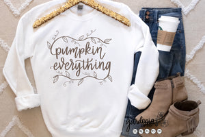 Pumpkin Everything (Vine) SVG Cut File