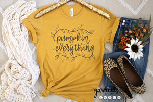 Pumpkin Everything (Vine) SVG Cut File