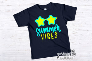 Star Sunglasses Summer Vibes SVG Cut File