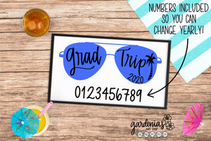 Graduation Trip Sunglasses SVG