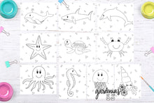 Load image into Gallery viewer, Sea Animals Coloring Pages
