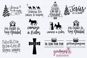Spanish Religious Christmas SVG Bundle Cut Files