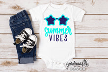 Load image into Gallery viewer, Star Sunglasses Summer Vibes SVG Cut File
