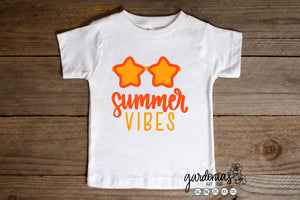 Star Sunglasses Summer Vibes SVG Cut File