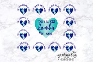 Tengo a la mejor familia SVG Bundle / Sublimation Set