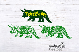 Dinosaur Mandala SVG Cut File Bundle