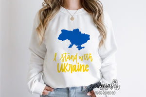 I Stand with Ukraine Mandalas SVG Cut File