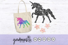 Load image into Gallery viewer, Intricate Unicorn Mandala SVG Cut File
