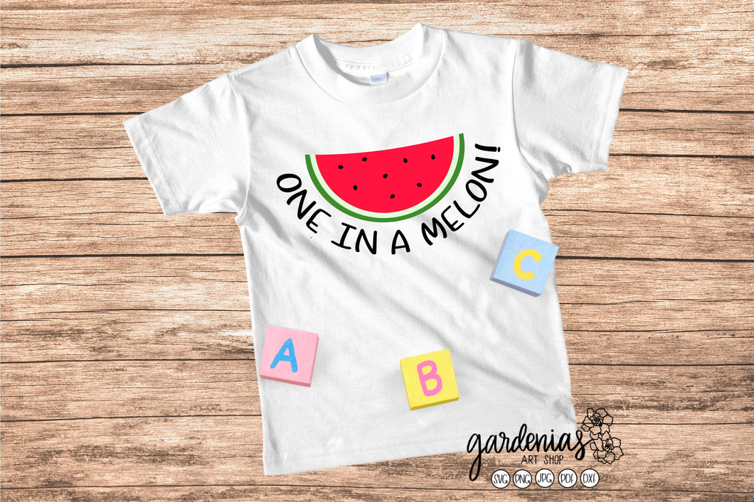 Watermelon One in a Melon! SVG Cut File