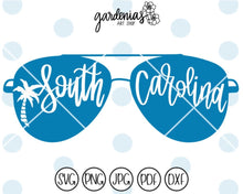 Load image into Gallery viewer, South Carolina Sunglasses SVG Cut File
