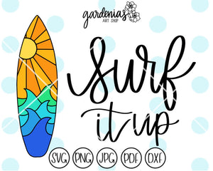 Surf Board - Surf it Up SVG Cut File