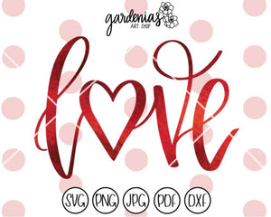 Love Heart SVG Cut File