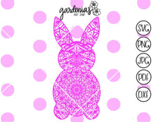 Load image into Gallery viewer, Bunny Mandala SVG Cut File
