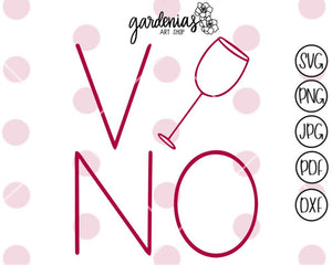 Vino Spanish Wine Glass SVG Cut File