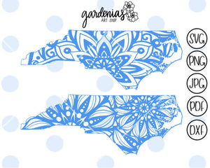 North Carolina Mandalas SVG Cut Files