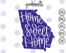 Load image into Gallery viewer, Georgia Home Sweet Home SVG Cut File
