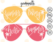 Load image into Gallery viewer, Summer Living and Hello Summer SVG Cut File
