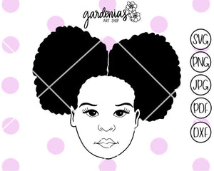 Afro Puffs SVG Cut File