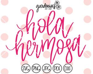 Hola Hermosa SVG Cut File