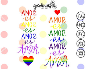 Amor es Amor es Amor SVG Cut File