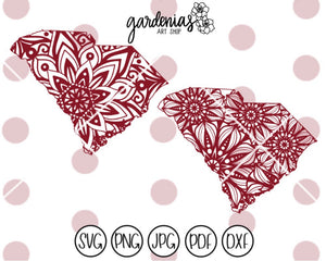 South Carolina Mandalas SVG Cut Files