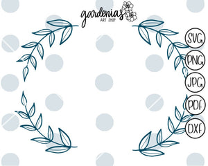 Laurels Wreaths and Banners SVG Bundle Cut Files