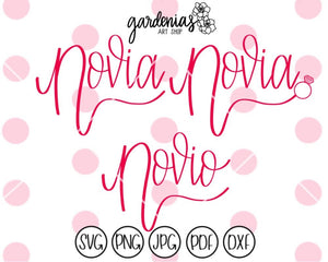 Novia Novio SVG Cut File