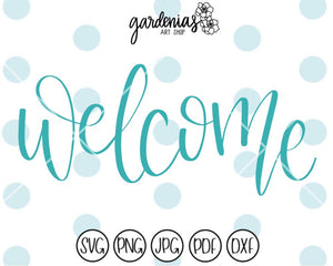 Welcome SVG Cut File