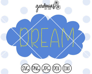 Dream Cloud SVG Cut File