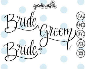 Bride and Groom SVG Cut File