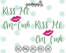 Load image into Gallery viewer, Kiss Me I&#39;m Irish SVG Cut File
