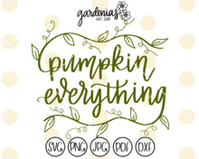 Load image into Gallery viewer, Pumpkin Everything (Vine) SVG Cut File
