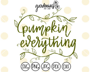 Pumpkin Everything (Vine) SVG Cut File