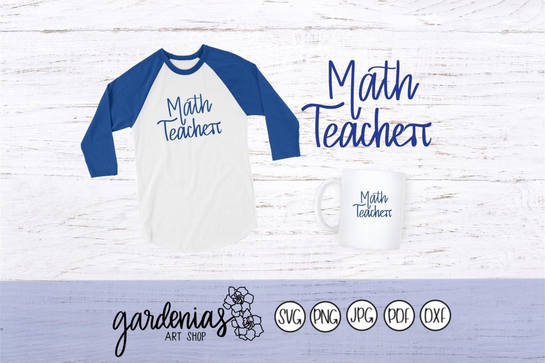 Math Teacher Pi Day SVG Cut File