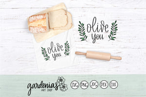 Olive You SVG Cut File