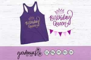 Birthday Queen SVG Cut File