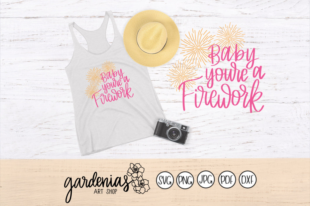 Baby you're a Firework SVG Cut File