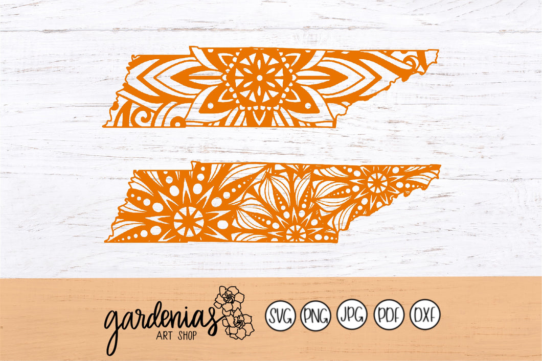 Tennessee Mandalas SVG Cut Files