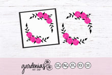 Load image into Gallery viewer, Flower Wreath SVG Cut File
