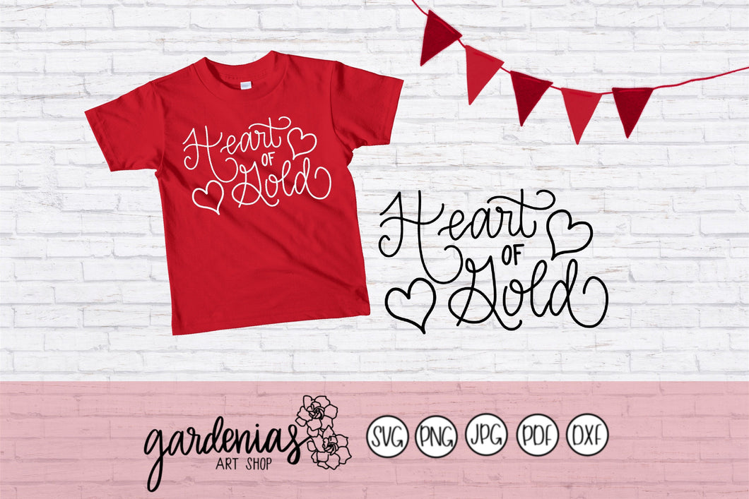 Heart of Gold SVG Cut File