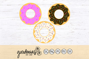 Donuts with Sprinkles SVG Cut Files