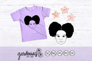 Afro Puffs SVG Cut File